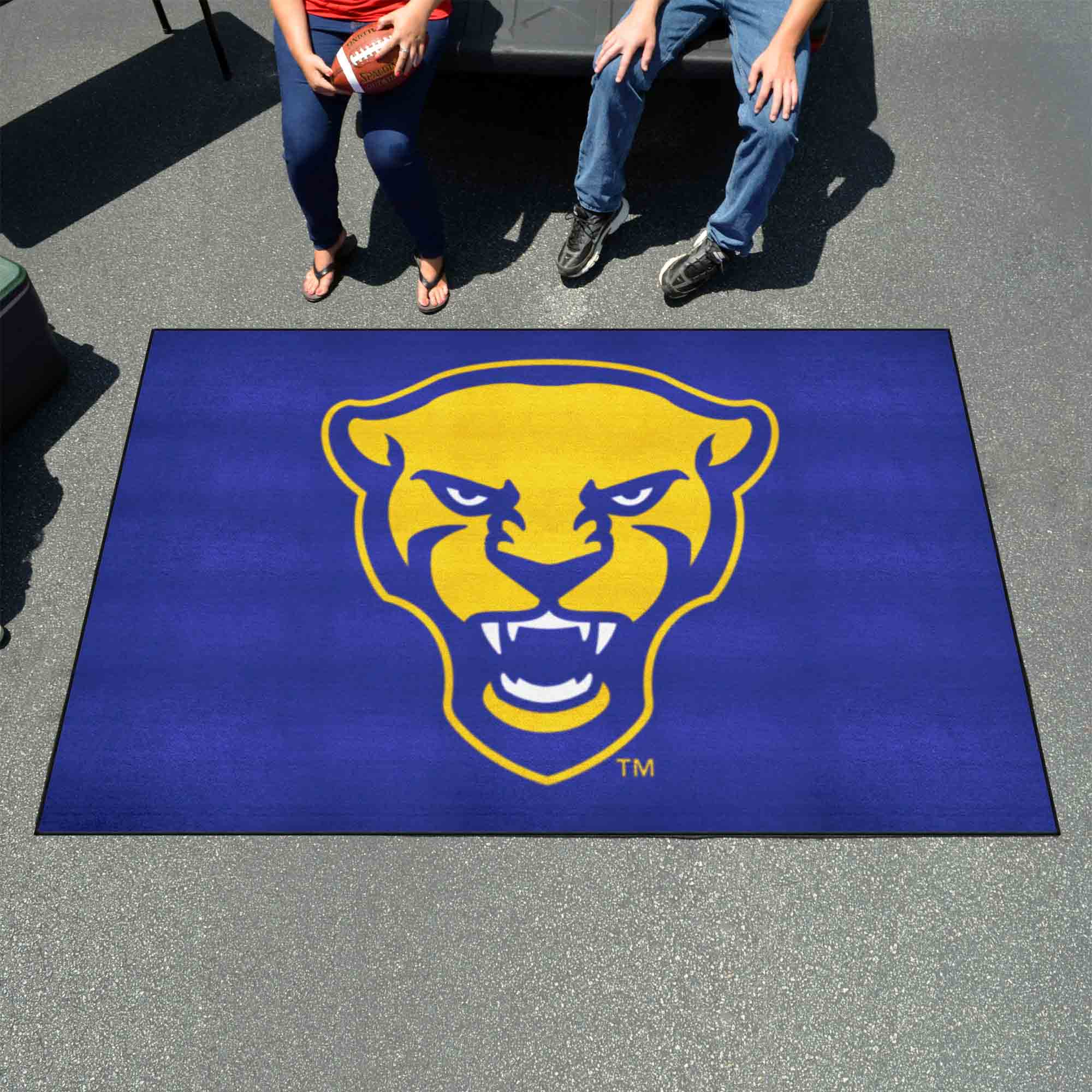 Pitt Panthers Ulti-Mat Rug, Panther Logo - 5ft. x 8ft.