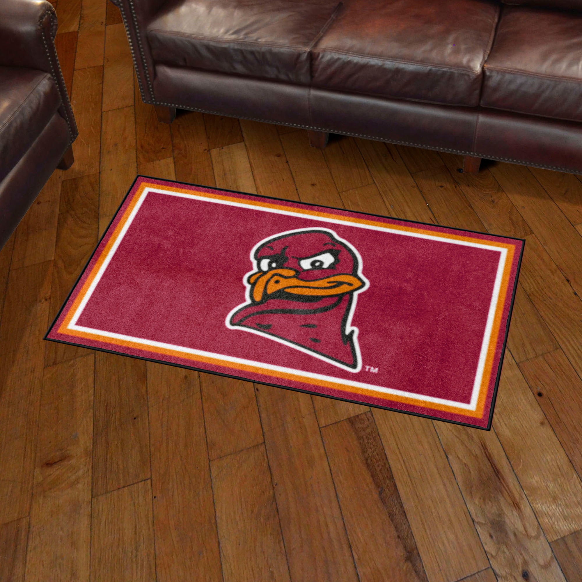 Virginia Tech Hokies 3ft. x 5ft. Plush Area Rug, Hokie Bird Logo