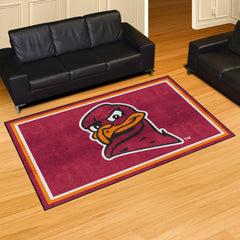 Virginia Tech Hokies 5ft. x 8 ft. Plush Area Rug, Hokie Bird Logo