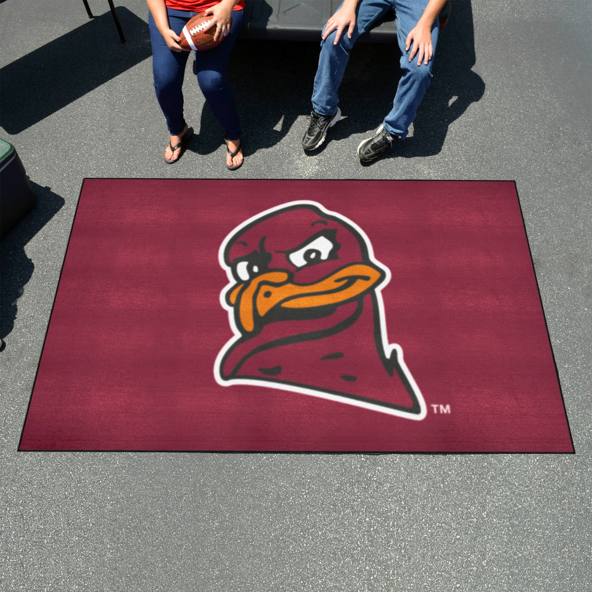 Virginia Tech Hokies Ulti-Mat Rug, Hokie Bird Logo - 5ft. x 8ft.