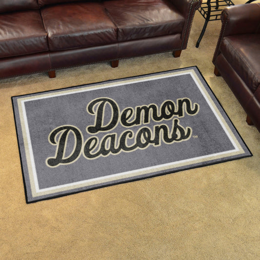 Wake Forest Demon Deacons 4ft. x 6ft. Plush Area Rug, Script Wordmark