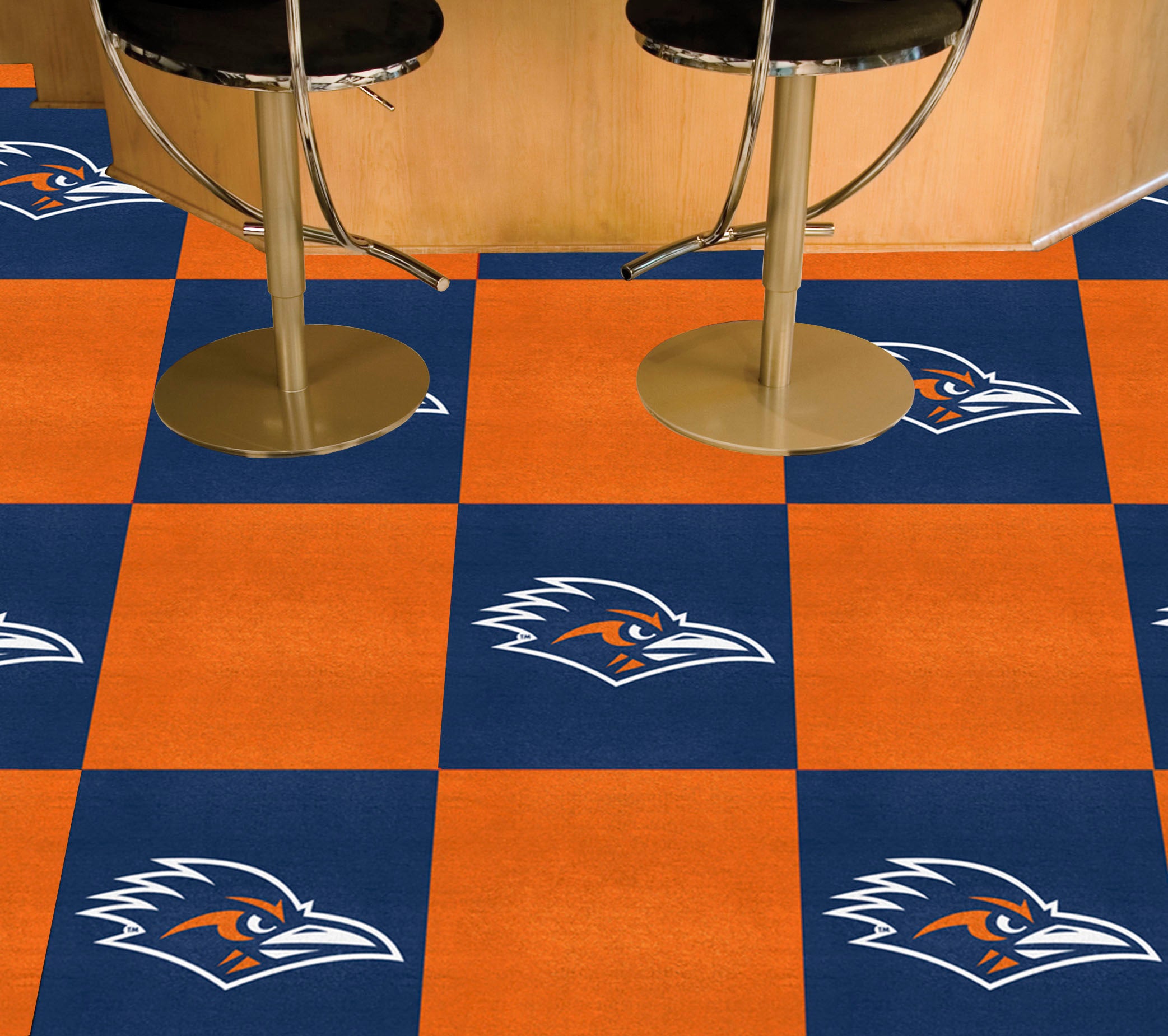 UTSA Roadrunners Team Carpet Tiles - 45 Sq Ft.