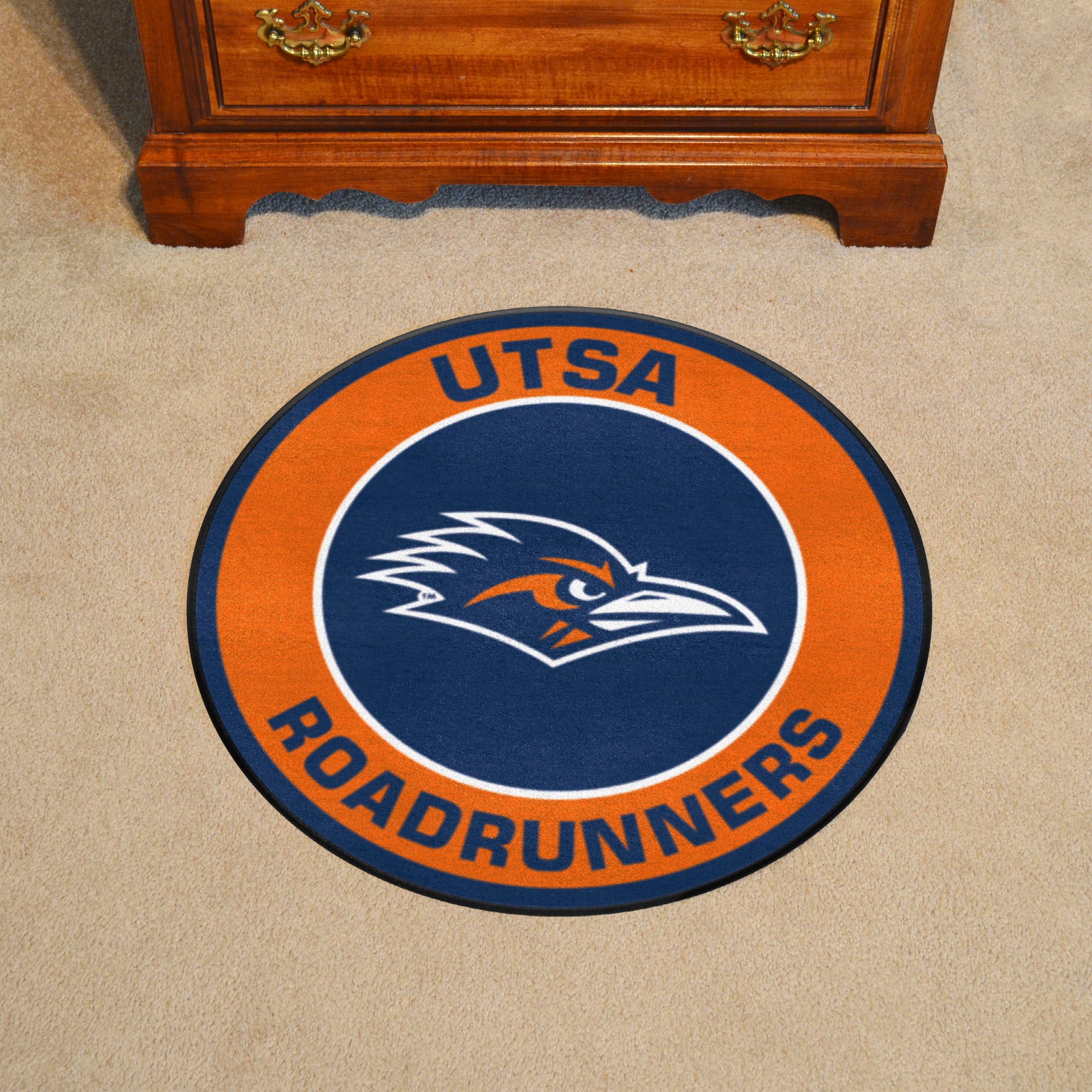 UTSA Roadrunners Roundel Rug - 27in. Diameter