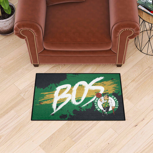 Boston Celtics Slogan Starter Mat Accent Rug - 19in. x 30in. - Boston Celtics