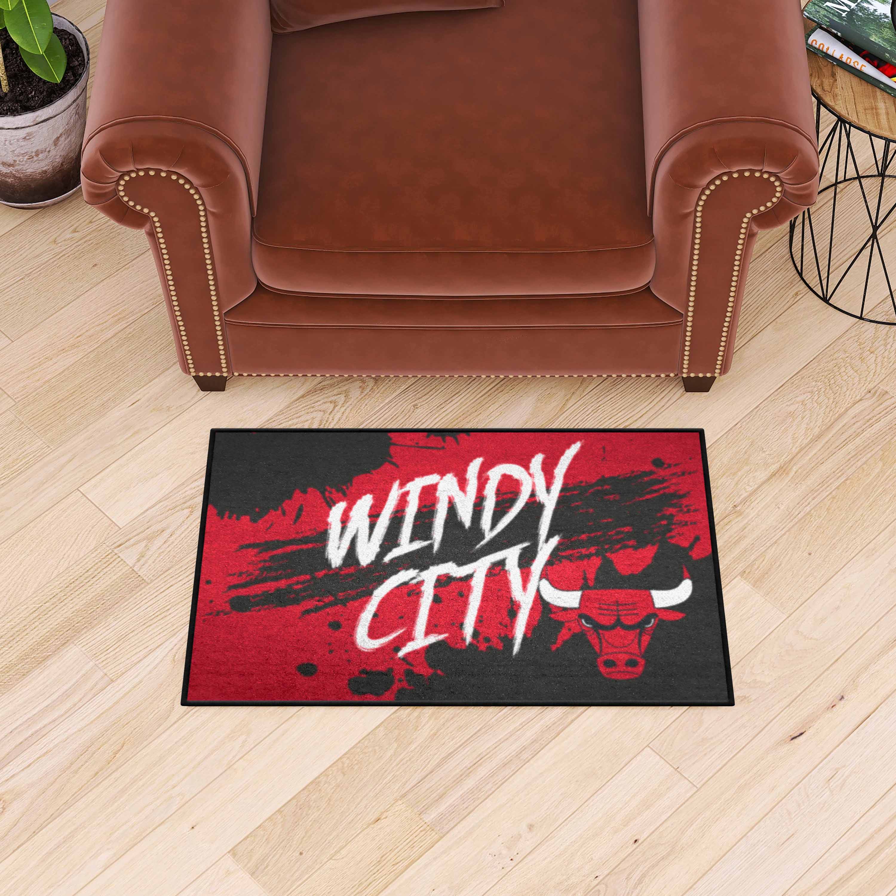 Chicago Bulls Slogan Starter Mat Accent Rug - 19in. x 30in. - Chicago Bulls