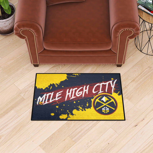 Denver Nuggets Slogan Starter Mat Accent Rug - 19in. x 30in.