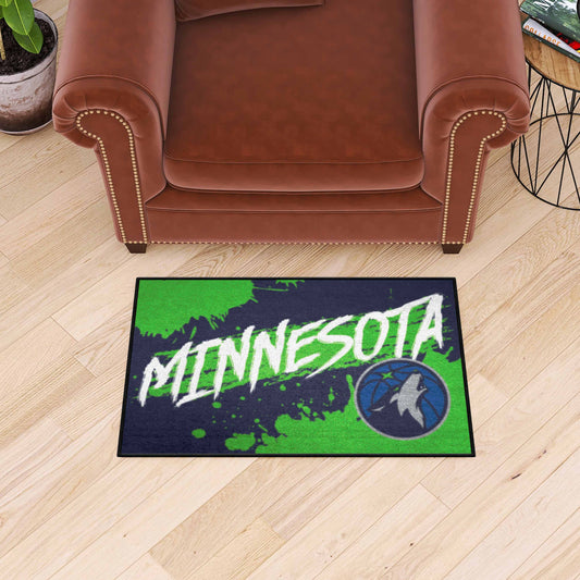 Minnesota Timberwolves Slogan Starter Mat Accent Rug - 19in. x 30in.