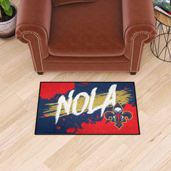 New Orleans Pelicans Slogan Starter Mat Accent Rug - 19in. x 30in.