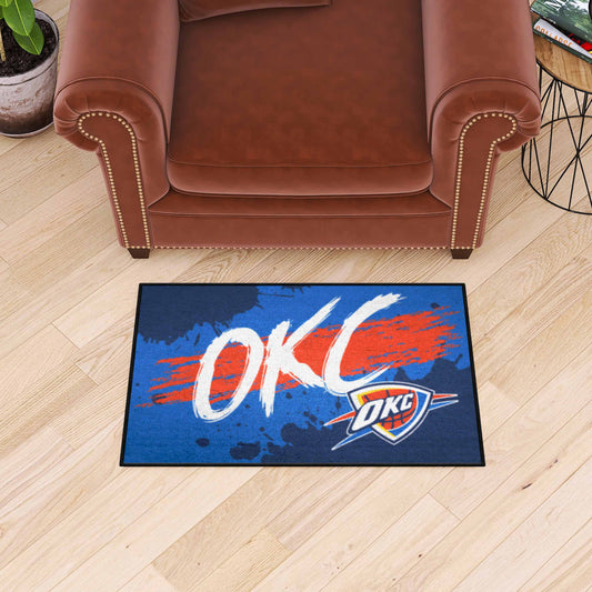 Oklahoma City Thunder Slogan Starter Mat Accent Rug - 19in. x 30in.