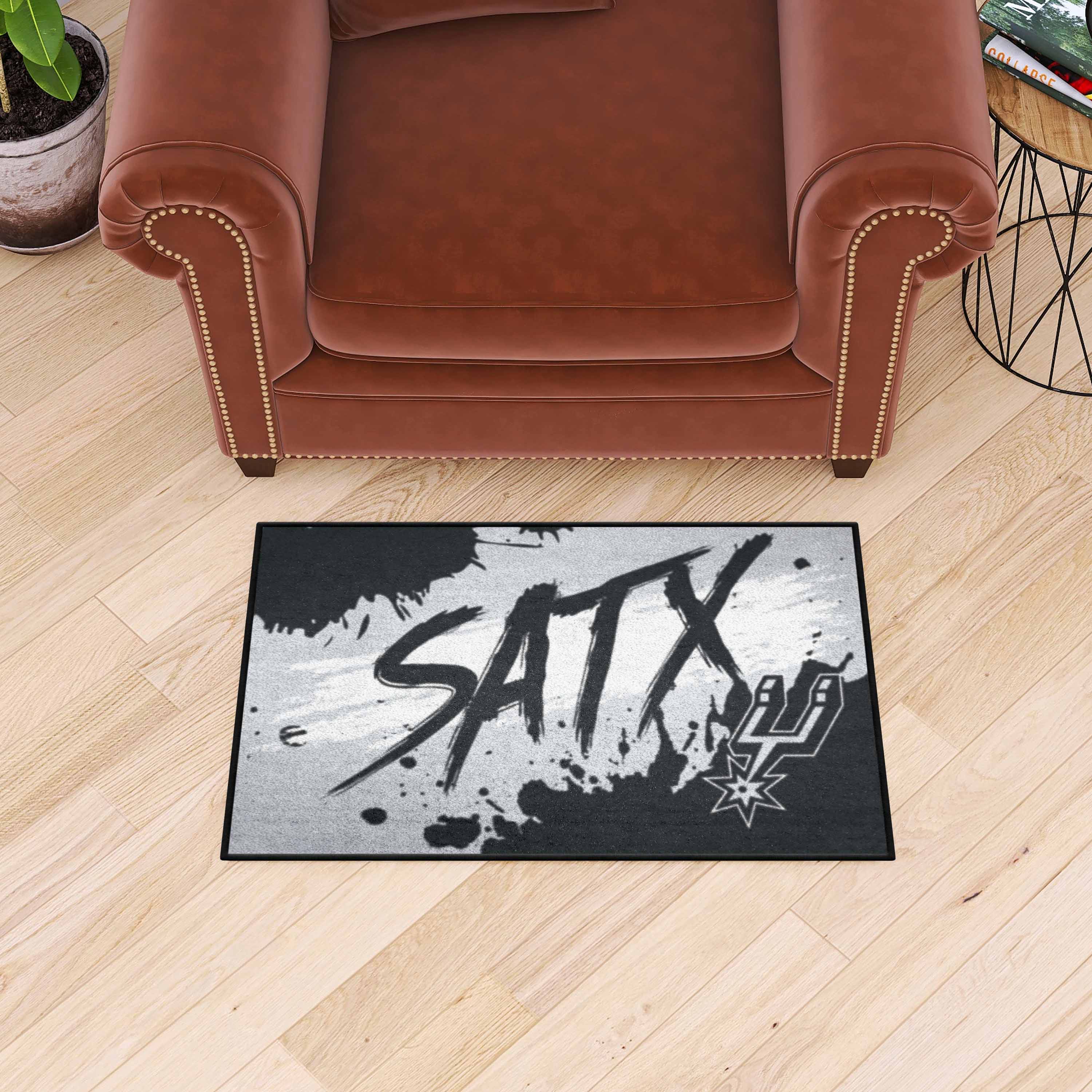 San Antonio Spurs Slogan Starter Mat Accent Rug - 19in. x 30in.