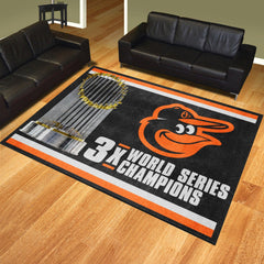 Baltimore Orioles Dynasty 8ft. x 10 ft. Plush Area Rug - Baltimore Orioles