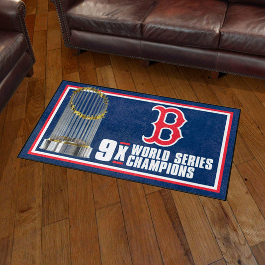 Boston Red Sox Dynasty 3ft. x 5ft. Plush Area Rug - Boston Red Sox