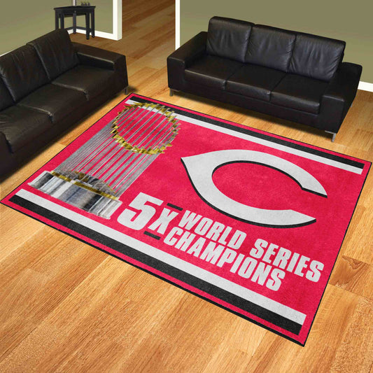 Cincinnati Reds Dynasty 8ft. x 10 ft. Plush Area Rug