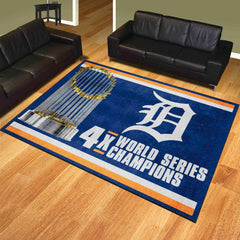 Detroit Tigers Dynasty 8ft. x 10 ft. Plush Area Rug