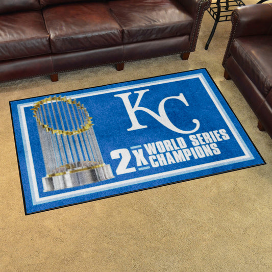 Kansas City Royals Dynasty 4ft. x 6ft. Plush Area Rug