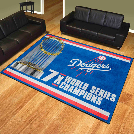 Los Angeles Dodgers Dynasty 8ft. x 10 ft. Plush Area Rug