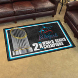 Miami Marlins 4ft. x 6ft. Plush Area Rug - Miami Marlins