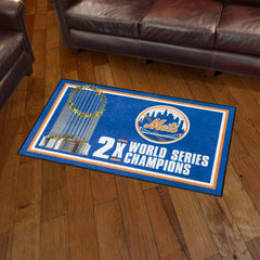 New York Mets Dynasty 3ft. x 5ft. Plush Area Rug - New York Mets