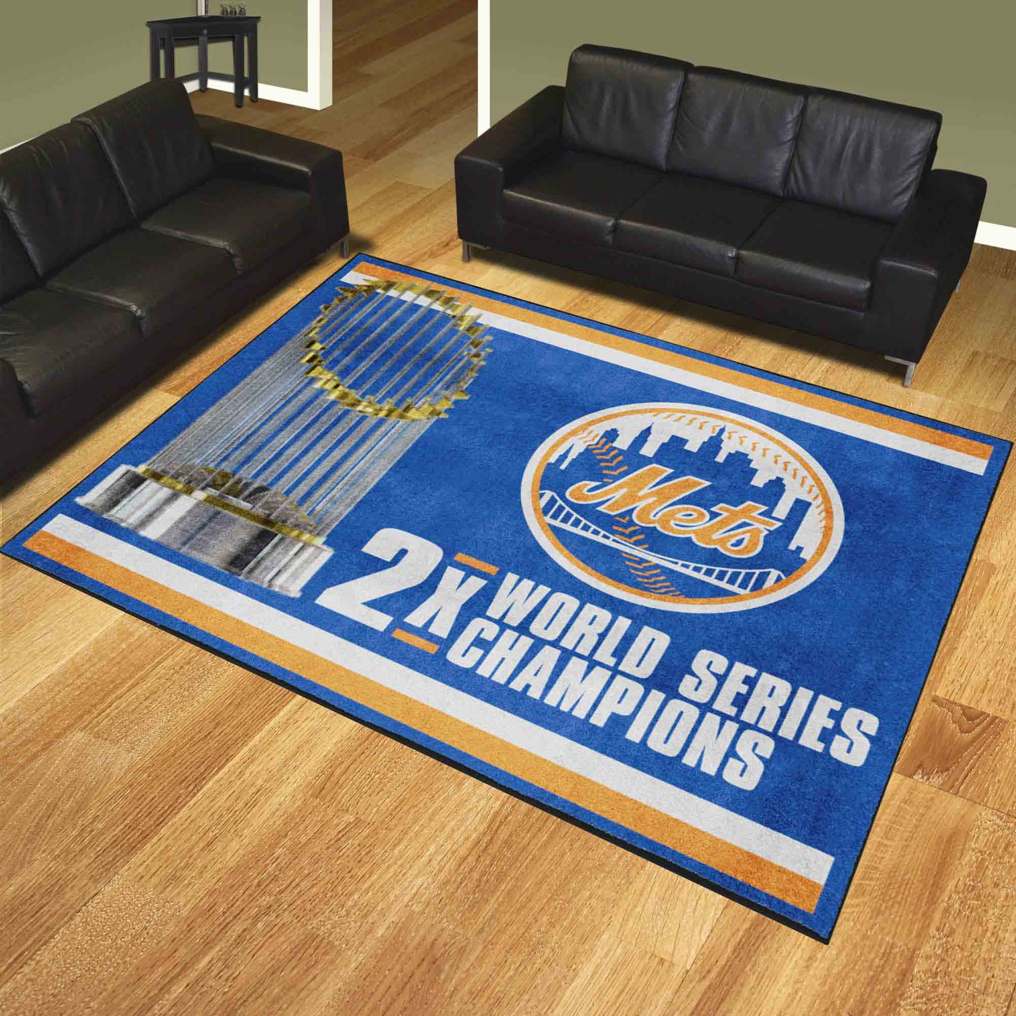 New York Mets Dynasty 8ft. x 10 ft. Plush Area Rug