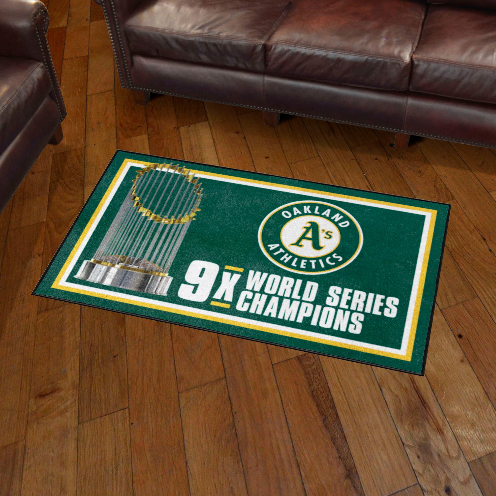 Oakland Athletics Dynasty 3ft. x 5ft. Plush Area Rug