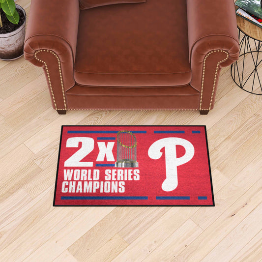 Philadelphia Phillies Dynasty Starter Mat Accent Rug - 19in. x 30in.