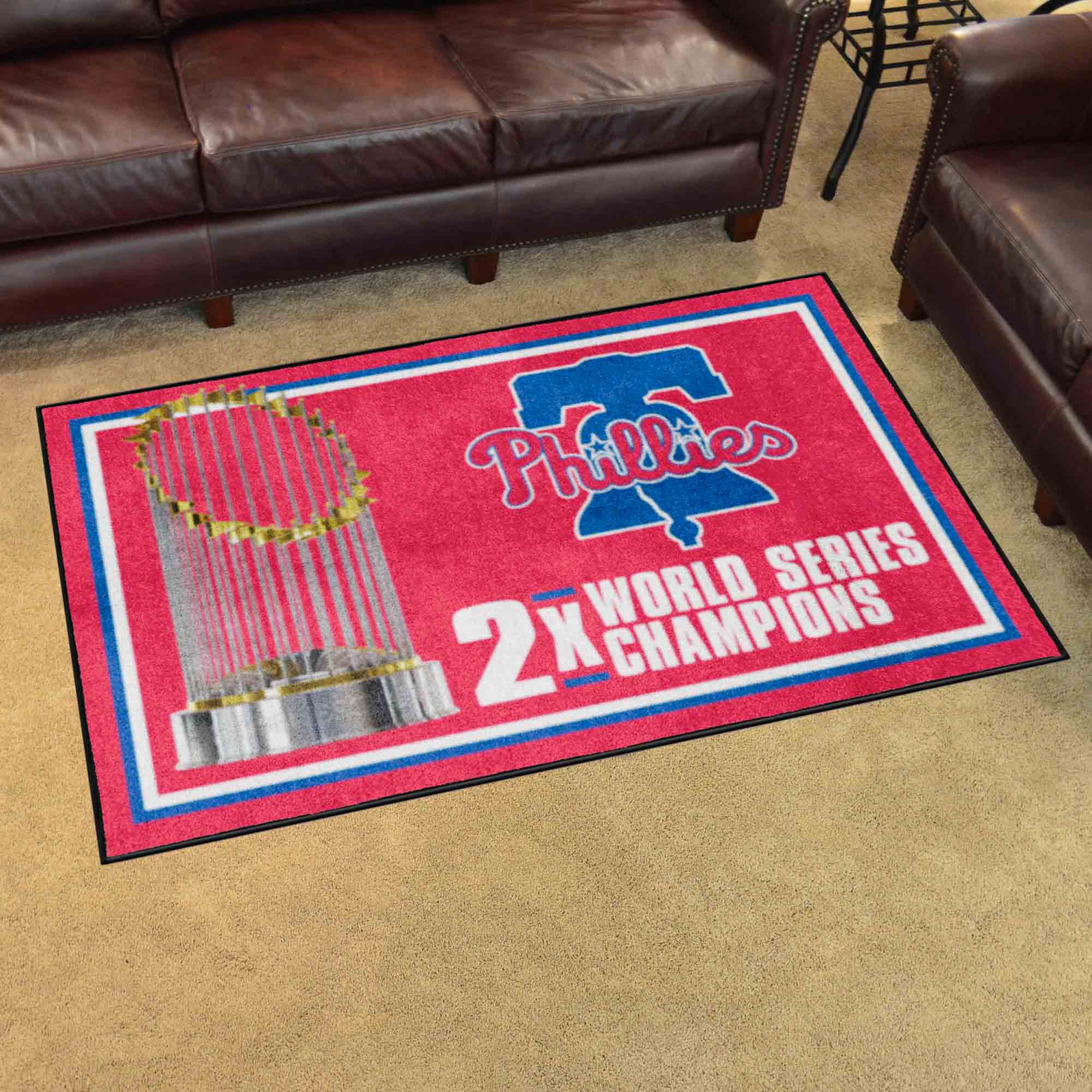 Philadelphia Phillies Dynasty 4ft. x 6ft. Plush Area Rug