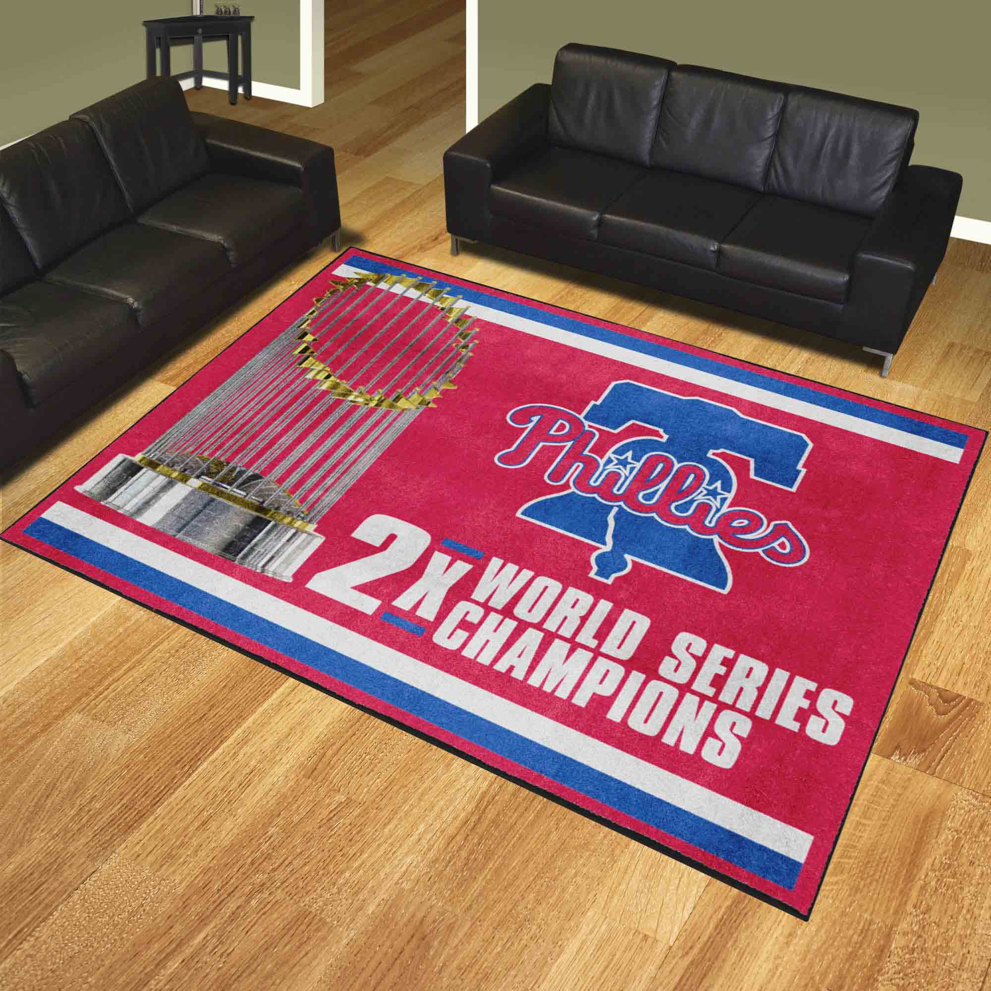 Philadelphia Phillies Dynasty 8ft. x 10 ft. Plush Area Rug