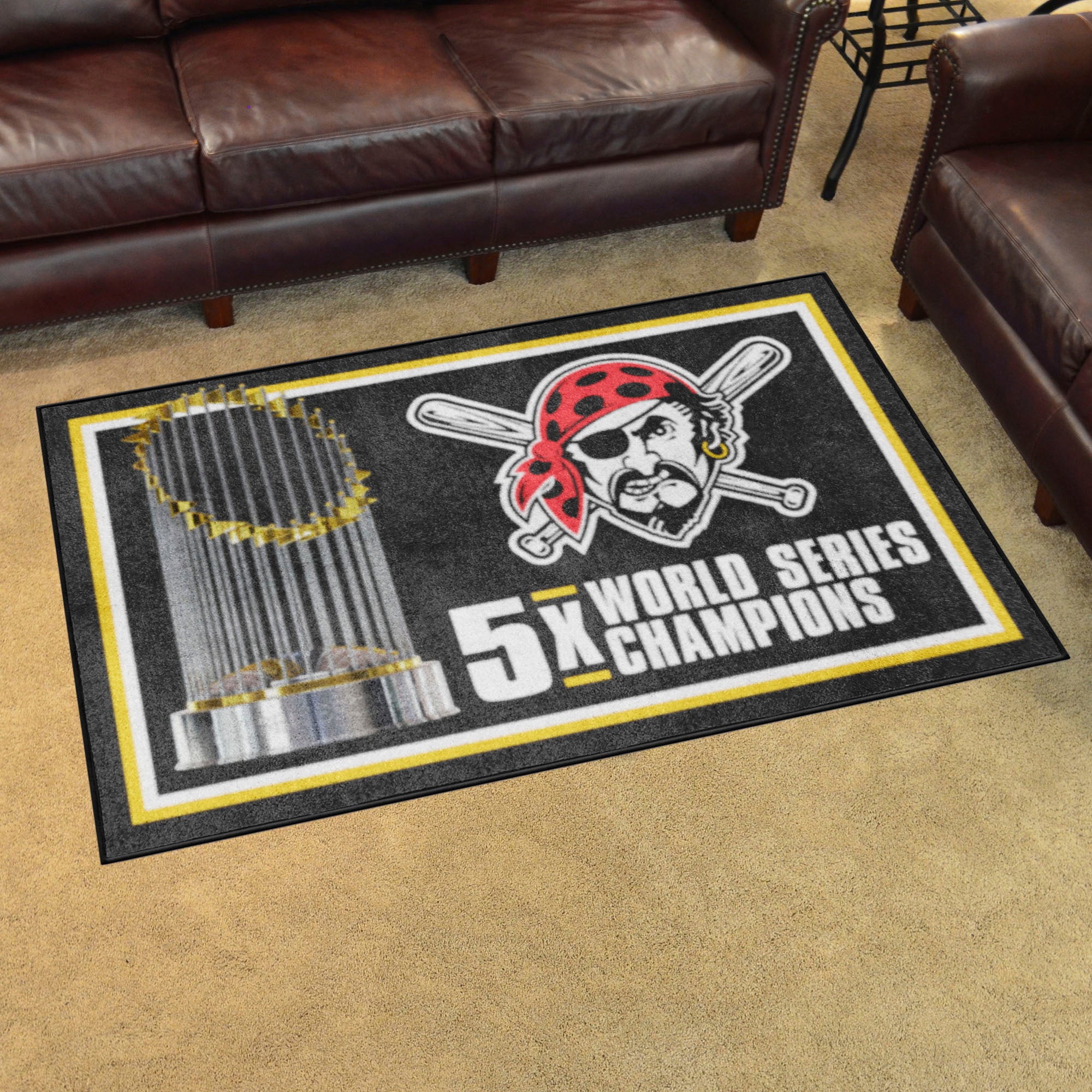 Pittsburgh Pirates Dynasty 4ft. x 6ft. Plush Area Rug