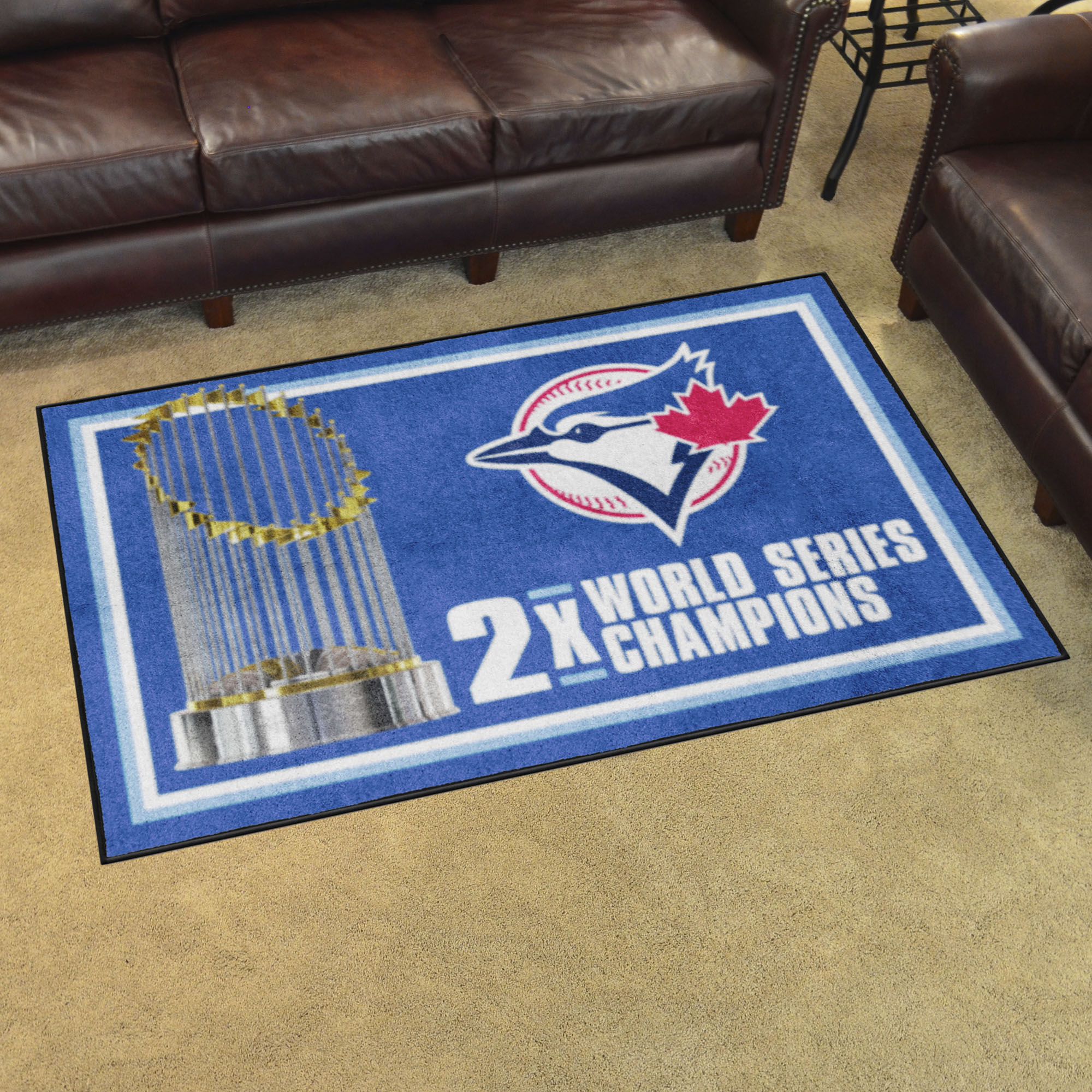 Toronto Blue Jays Dynasty 4ft. x 6ft. Plush Area Rug