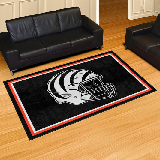 Cincinnati Bengals 5ft. x 8 ft. Plush Area Rug