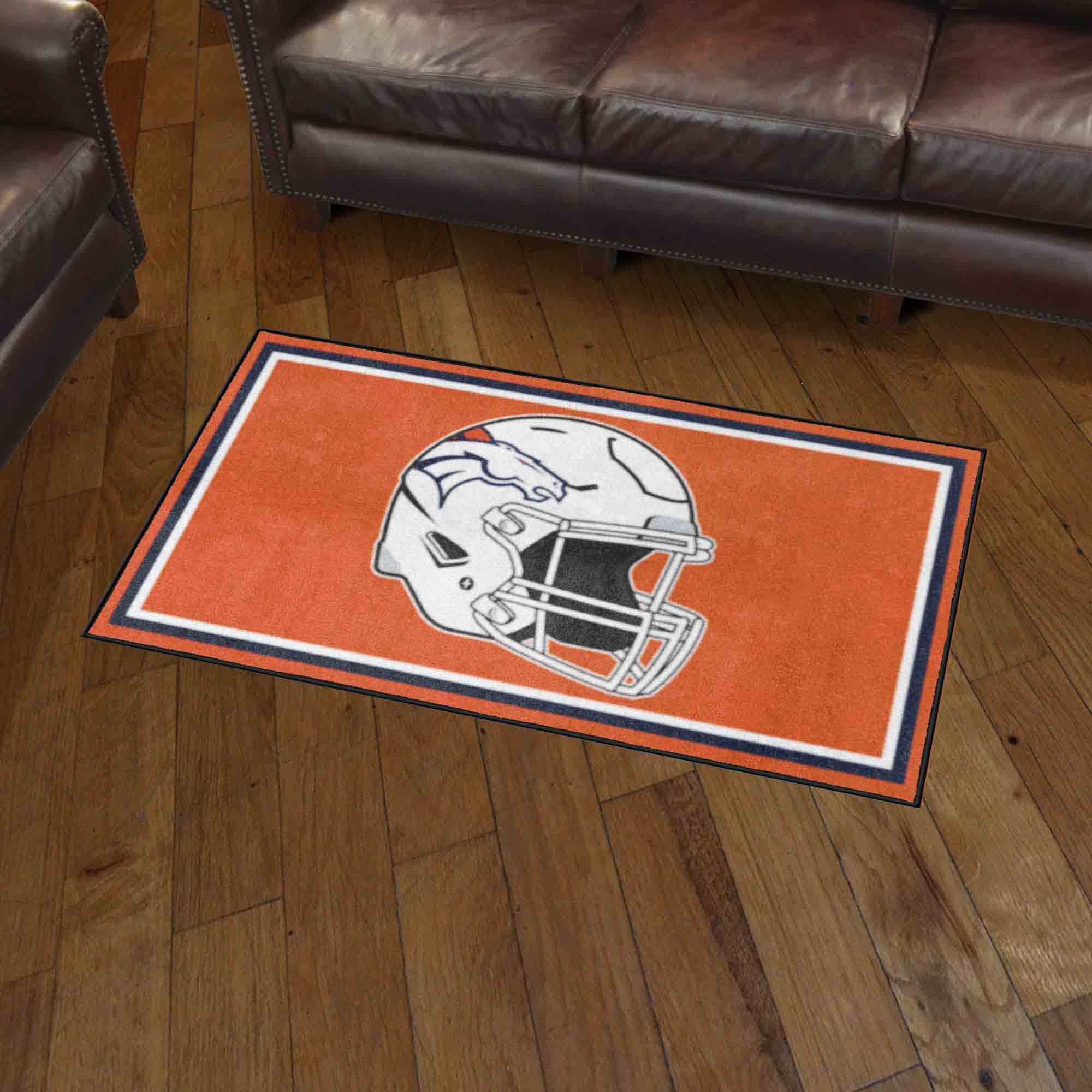 Denver Broncos 3ft. x 5ft. Plush Area Rug