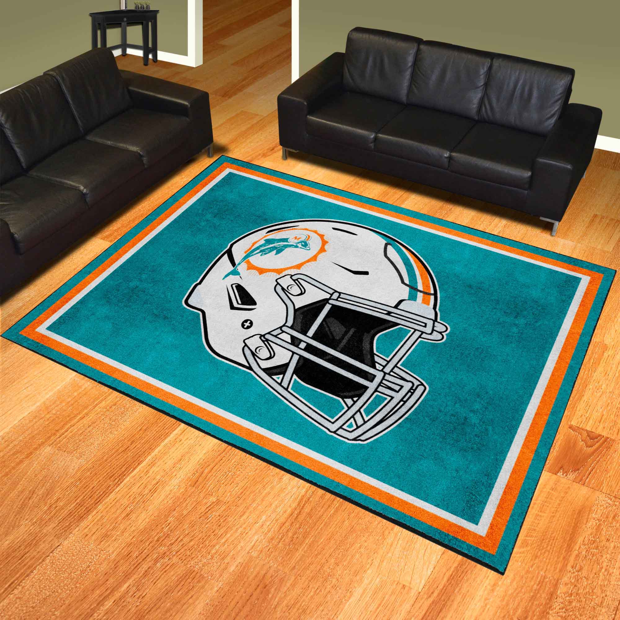 Miami Dolphins 8ft. x 10 ft. Plush Area Rug