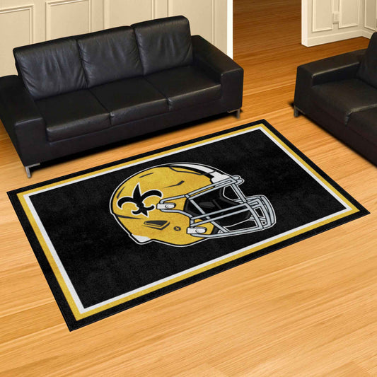 New Orleans Saints 5ft. x 8 ft. Plush Area Rug - New Orleans Saints