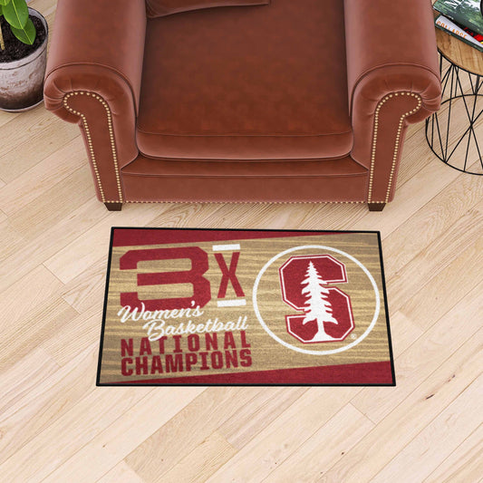 Stanford Cardinal Dynasty Starter Mat Accent Rug Women's Basketball - 19in. x 30in.