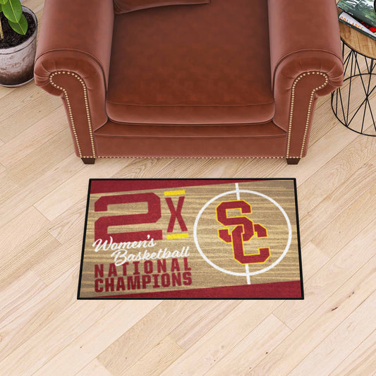 Southern California Trojans Dynasty Starter Mat Accent Rug Women's Basketball - 19in. x 30in.