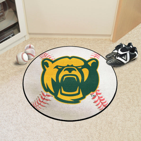 Baylor Bears Baseball Rug - 27in. Diameter