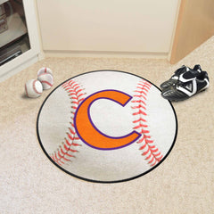 Clemson Tigers Baseball Rug - 27in. Diameter - Clemson