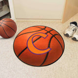 Clemson Tigers Basketball Rug - 27in. Diameter