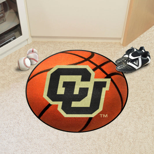 Colorado Buffaloes Soccer Ball Rug - 27in. Diameter - Colorado