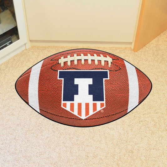 Illinois Illini  Football Rug - 20.5in. x 32.5in.