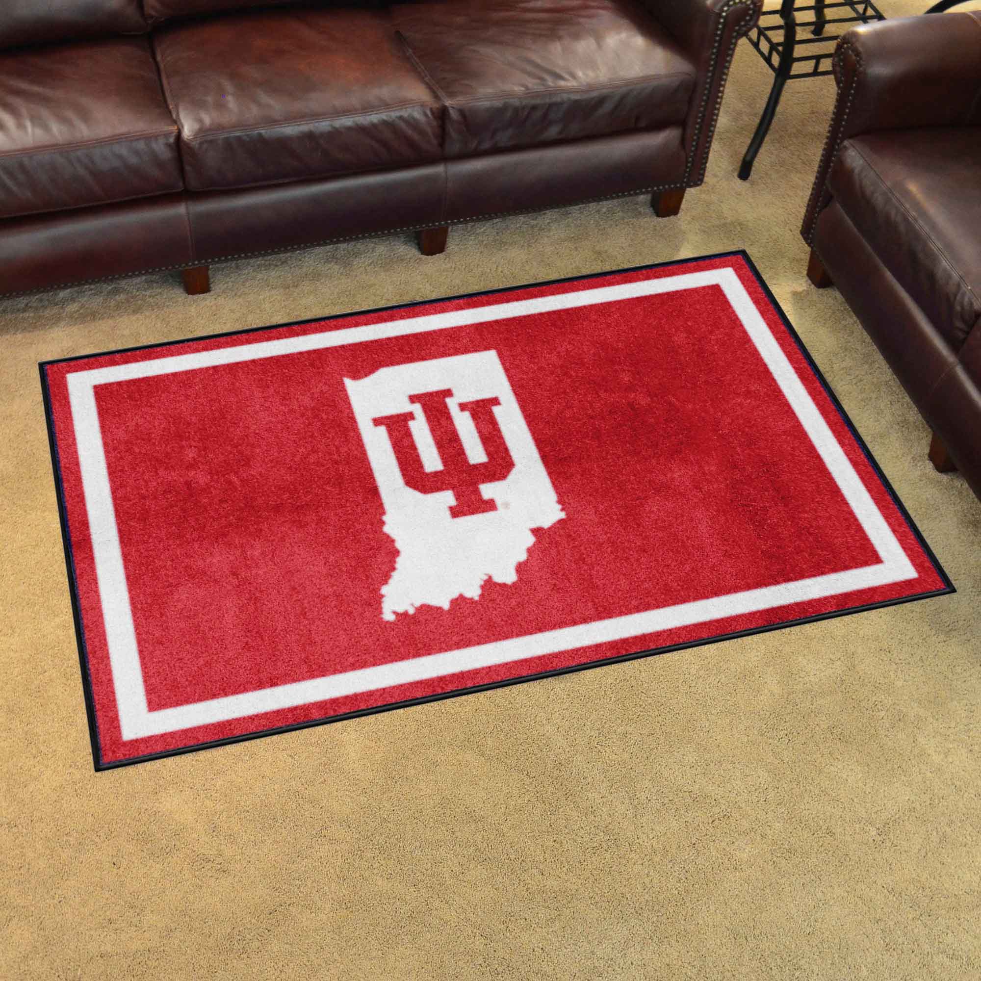 Indiana Hooisers 4ft. x 6ft. Plush Area Rug