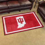 Indiana Hooisers 4ft. x 6ft. Plush Area Rug