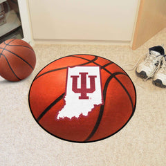 Indiana Hooisers Basketball Rug - 27in. Diameter