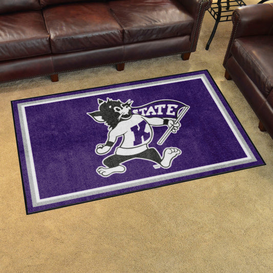 Kansas State Wildcats 4ft. x 6ft. Plush Area Rug