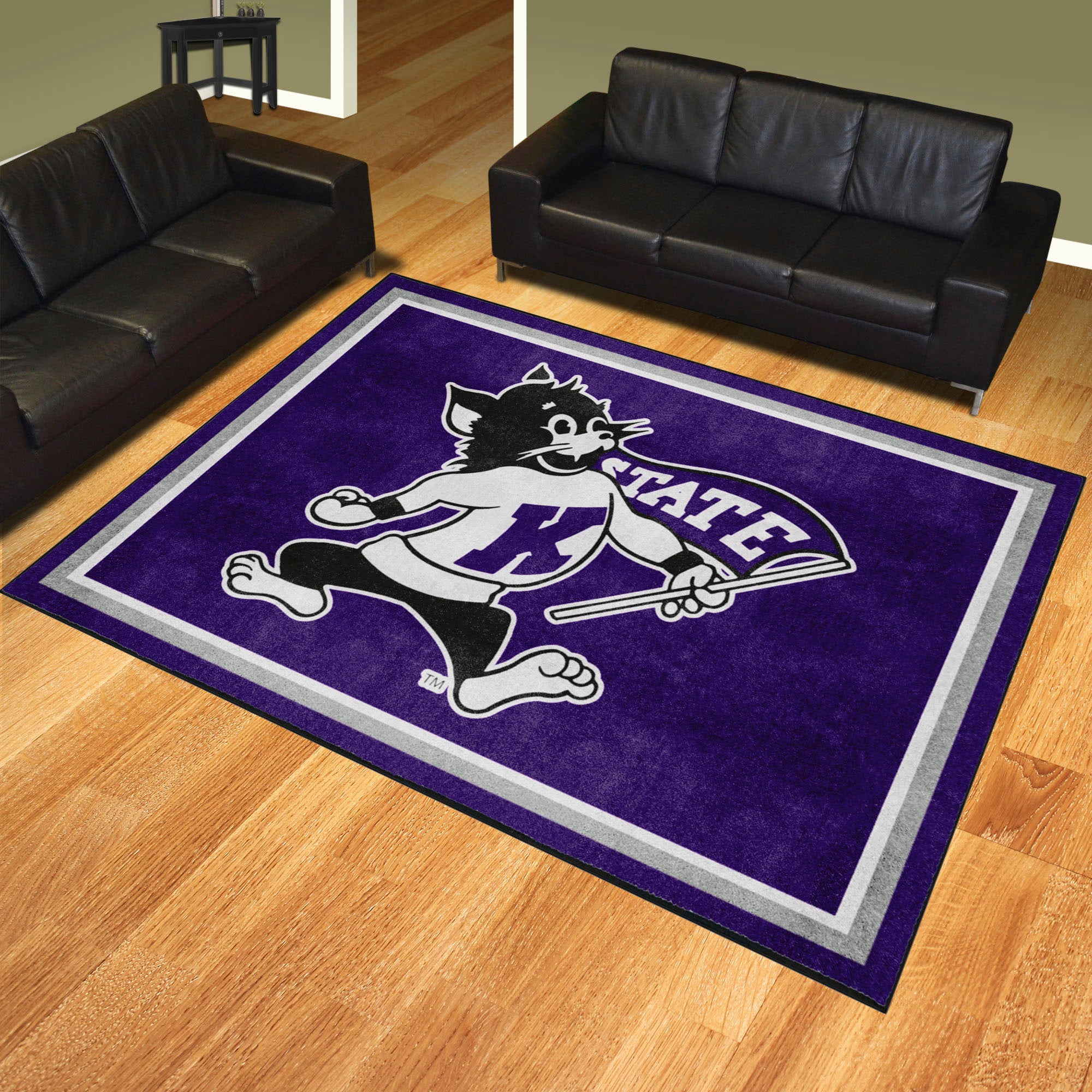 Kansas State Wildcats 8ft. x 10 ft. Plush Area Rug