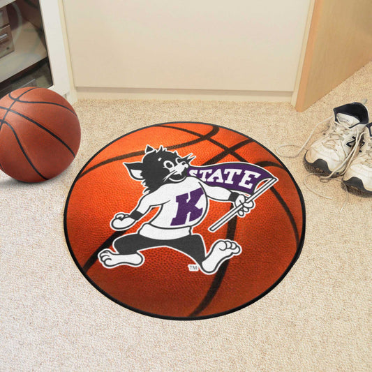 Kansas State Wildcats Basketball Rug - 27in. Diameter