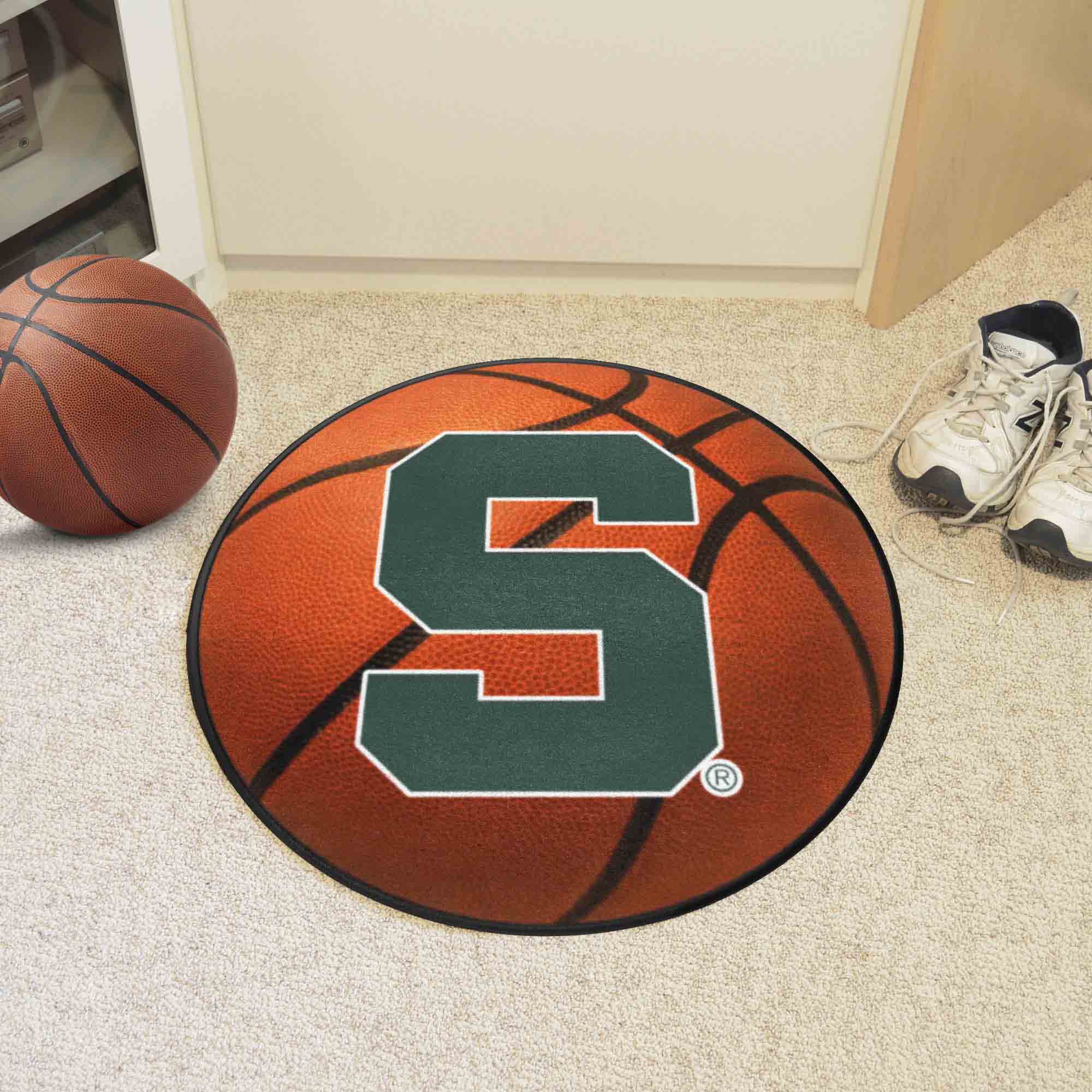 Michigan State Spartans Basketball Rug - 27in. Diameter