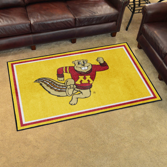 Minnesota Golden Gophers 4ft. x 6ft. Plush Area Rug