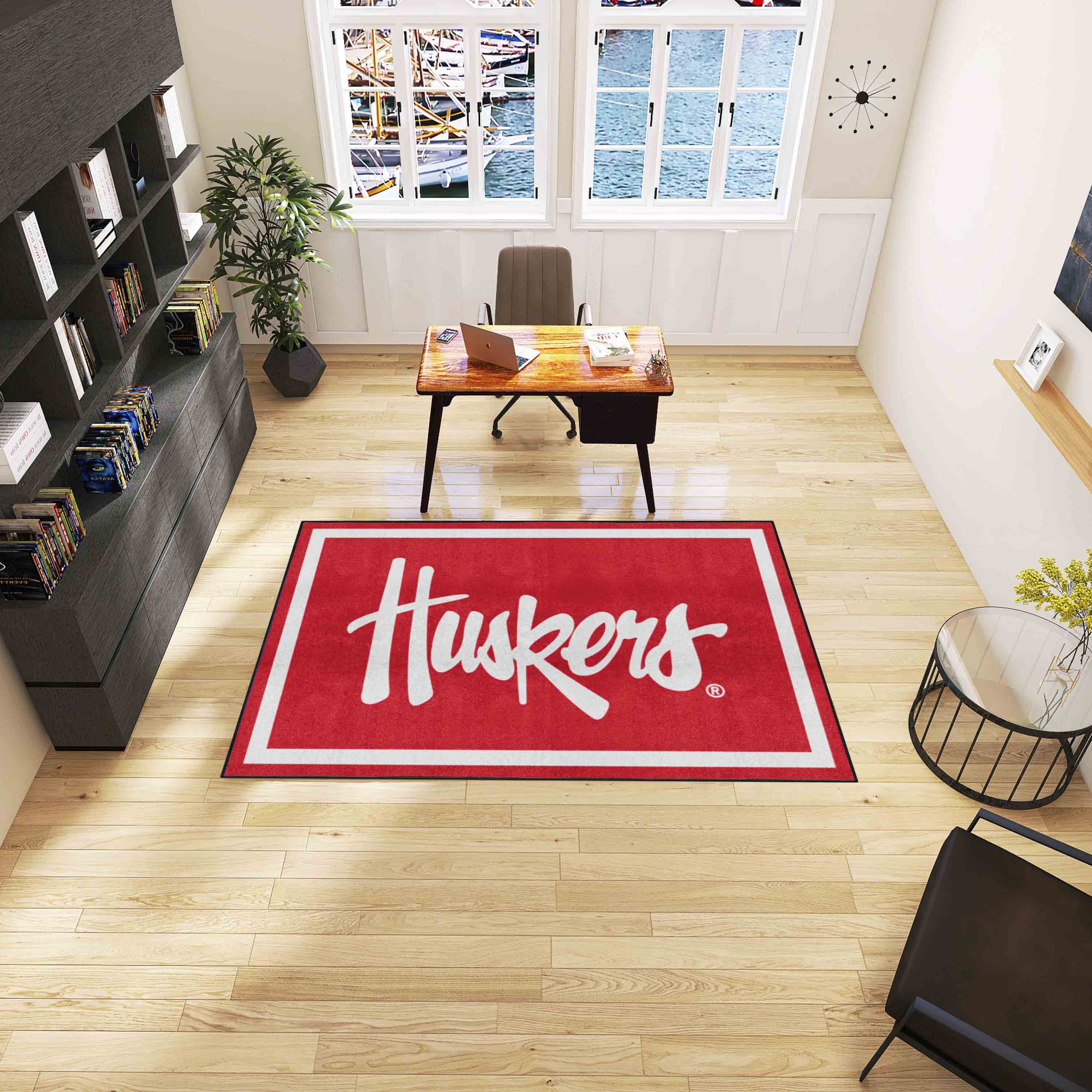 Nebraska Cornhuskers 5ft. x 8 ft. Plush Area Rug - Nebraska