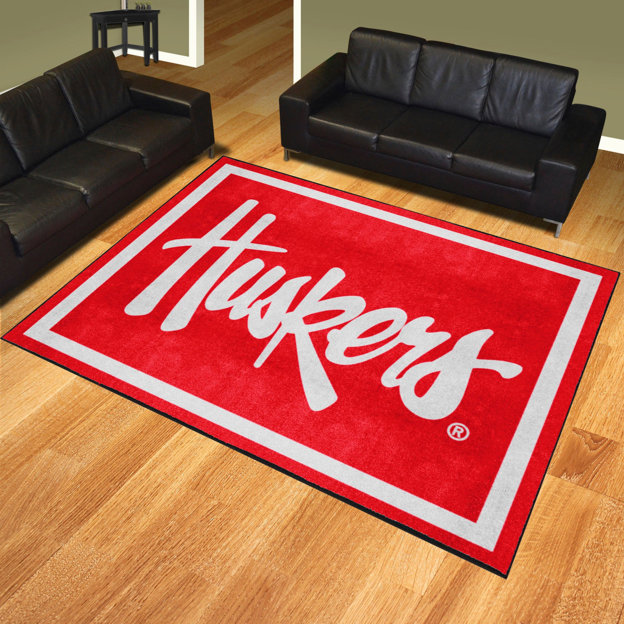 Nebraska Cornhuskers 8ft. x 10 ft. Plush Area Rug